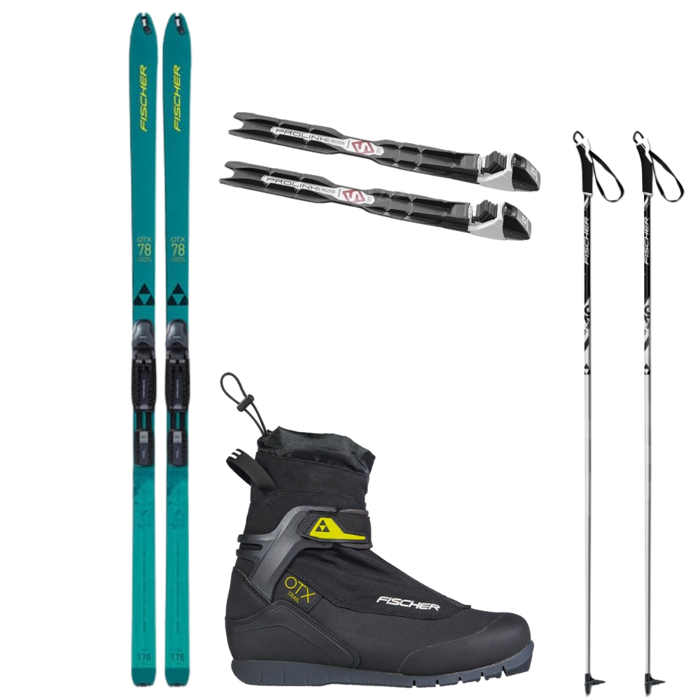 Bežecké lyže Fischer TRAVERSE 78 Crown Skin - backcountry + viazanie NNN + topánky Fischer + palice 